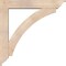 Ekena Millwork Thorton Traditional Smooth Bracket w/ Offset Brace, Douglas Fir, 7 1/2"W x 44"D x 44"H BKT0806X44X44THR01SDF - alternate 4